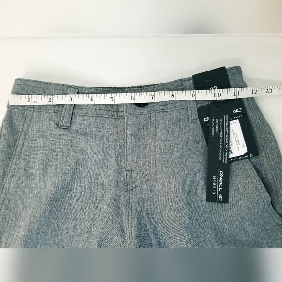 NWT O'NEILL Stretch Hybrid Shorts Reserve Heather Grey Boy's Size 22" Waist - Picture 12 of 15